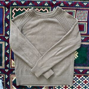 JEANNE PIERRE Taupe Knit Sweater